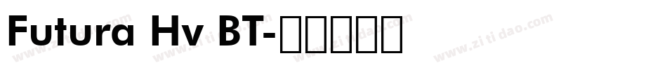 Futura Hv BT字体转换